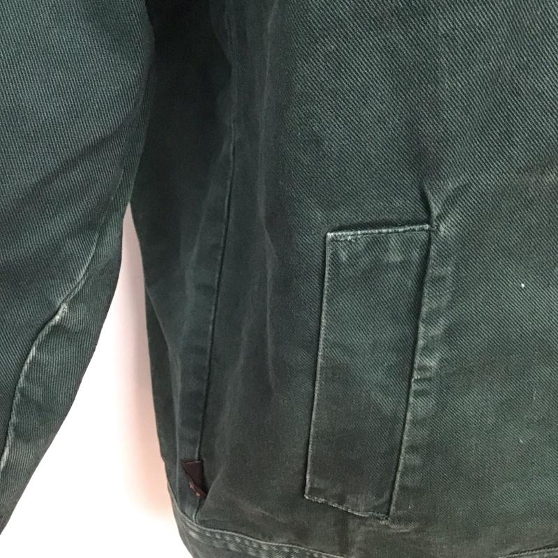 古着 USED ジャケット、上着 ジャケット、ブレザー ジップアップジャケット デニムジャケット Gジャン XL ロゴ、文字 緑 / グリーン /  メンズ USED 古着 中古 10126737