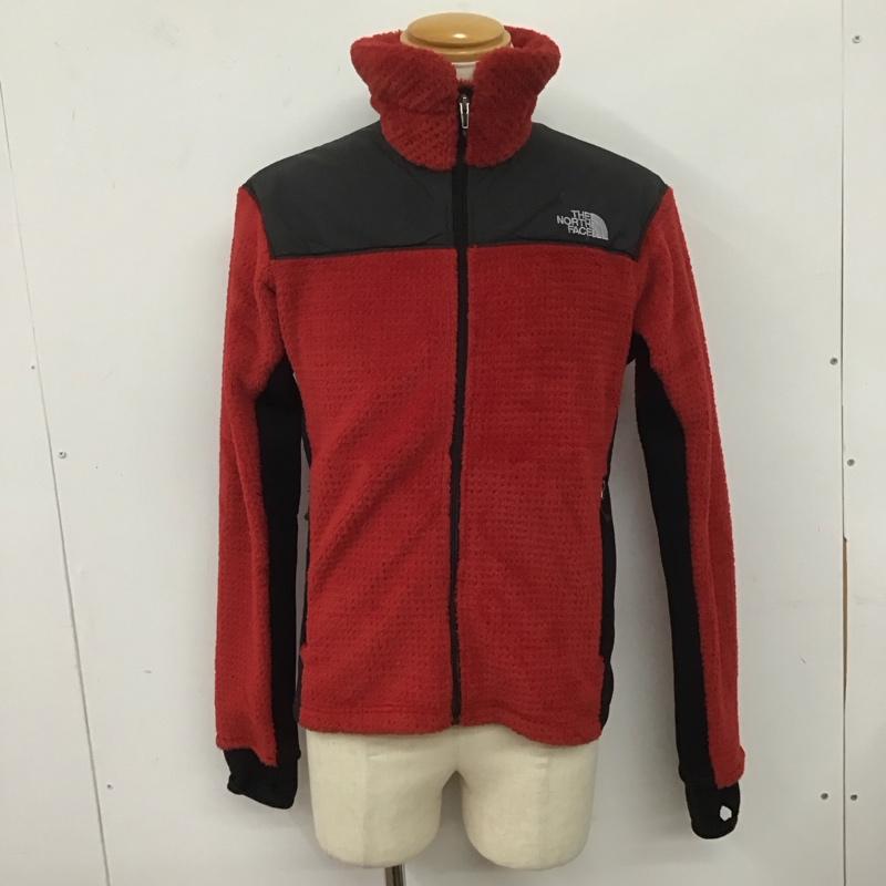 ザノースフェイス THE NORTH FACE ジャケット、上着 ジャンパー、ブルゾン na45103 VersaAirGridJacket フリースジャケット ジップアップジャケット L ロゴ、文字 黒 / ブラック / X 赤 / レッド /  メンズ USED 古着 中古 10126742