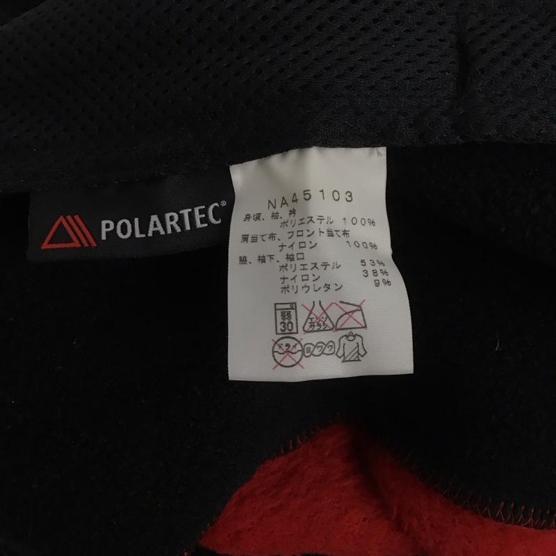 ザノースフェイス THE NORTH FACE ジャケット、上着 ジャンパー、ブルゾン na45103 VersaAirGridJacket フリースジャケット ジップアップジャケット L ロゴ、文字 黒 / ブラック / X 赤 / レッド /  メンズ USED 古着 中古 10126742