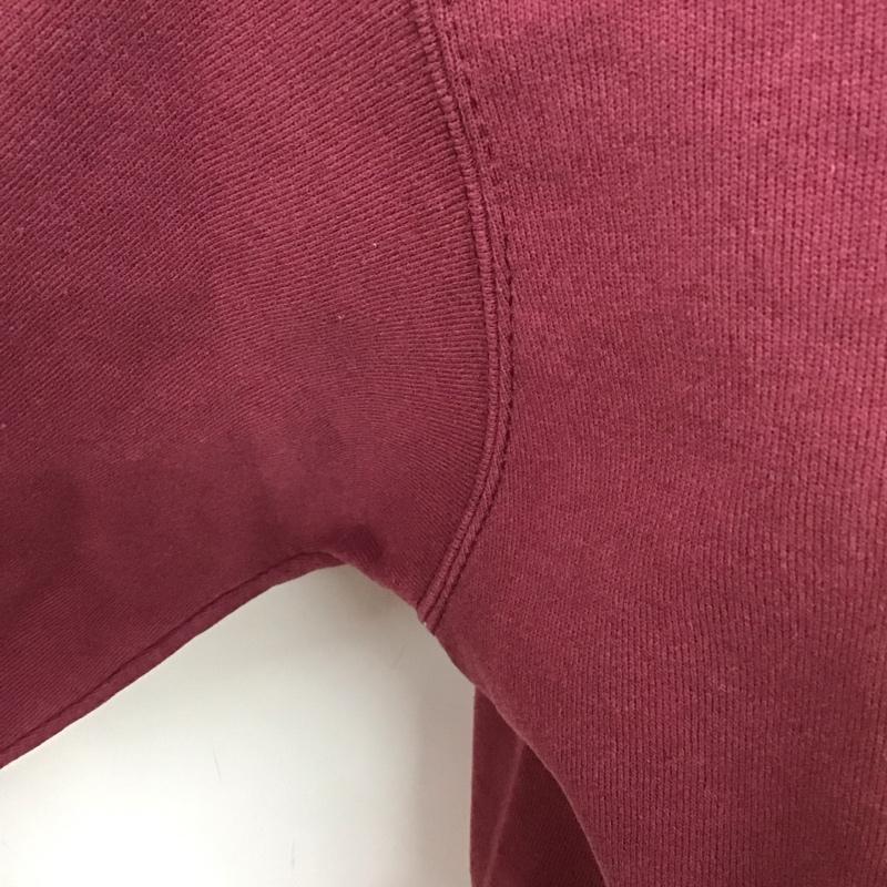 チャンピオン Champion トレーナー 長袖 長袖トレーナー スウェット クルーネック プルオーバー L ロゴ、文字 えんじ / ワインレッド /  メンズ USED 古着 中古 10126747