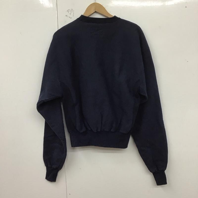 古着 USED トレーナー 長袖 長袖トレーナー スウェット クルーネック プルオーバー S ロゴ、文字 紺 / ネイビー /  メンズ USED 古着 中古 10126748