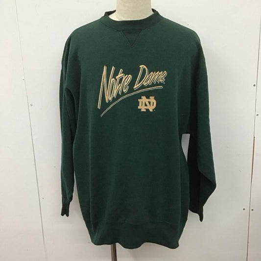 古着 USED トレーナー 長袖 長袖トレーナー スウェット クルーネック プルオーバー XXL ロゴ、文字 緑 / グリーン /  メンズ USED 古着 中古 10126749