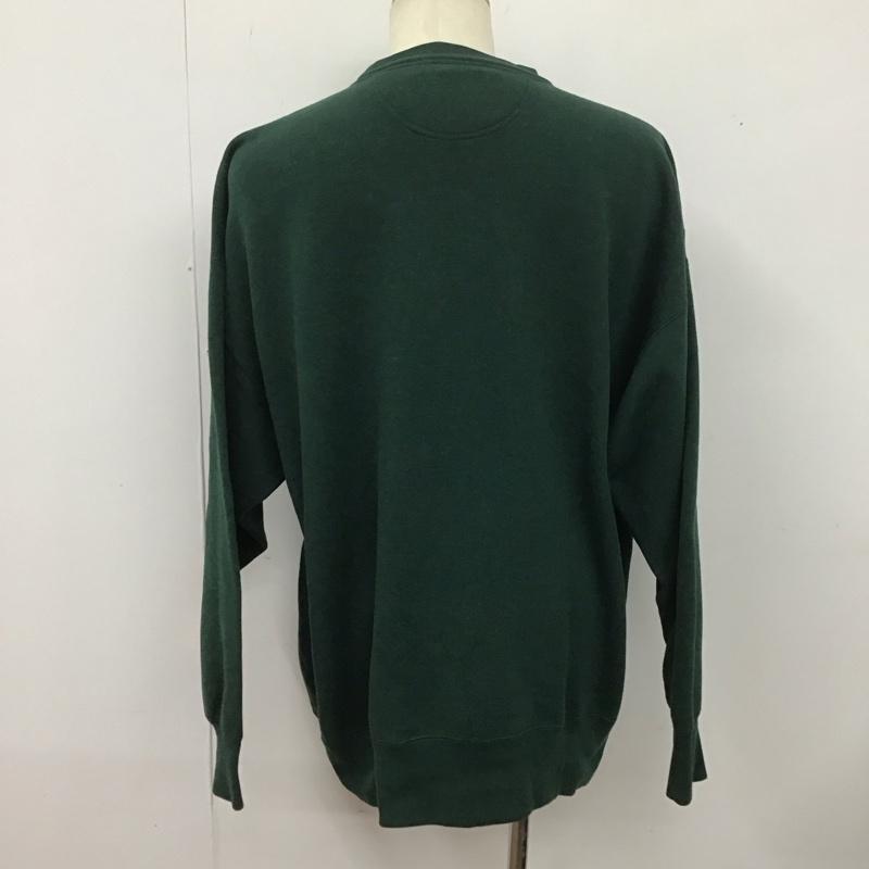 古着 USED トレーナー 長袖 長袖トレーナー スウェット クルーネック プルオーバー XXL ロゴ、文字 緑 / グリーン /  メンズ USED 古着 中古 10126749