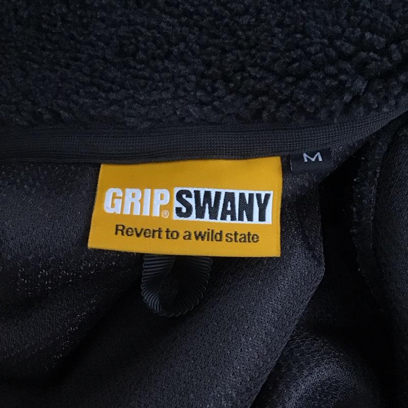 グリップスワニー GRIP SWANY ジャケット、上着 ジャンパー、ブルゾン ジップアップジャケット アウター フリースジャケット M 無地 黒 / ブラック /  メンズ USED 古着 中古 10126755