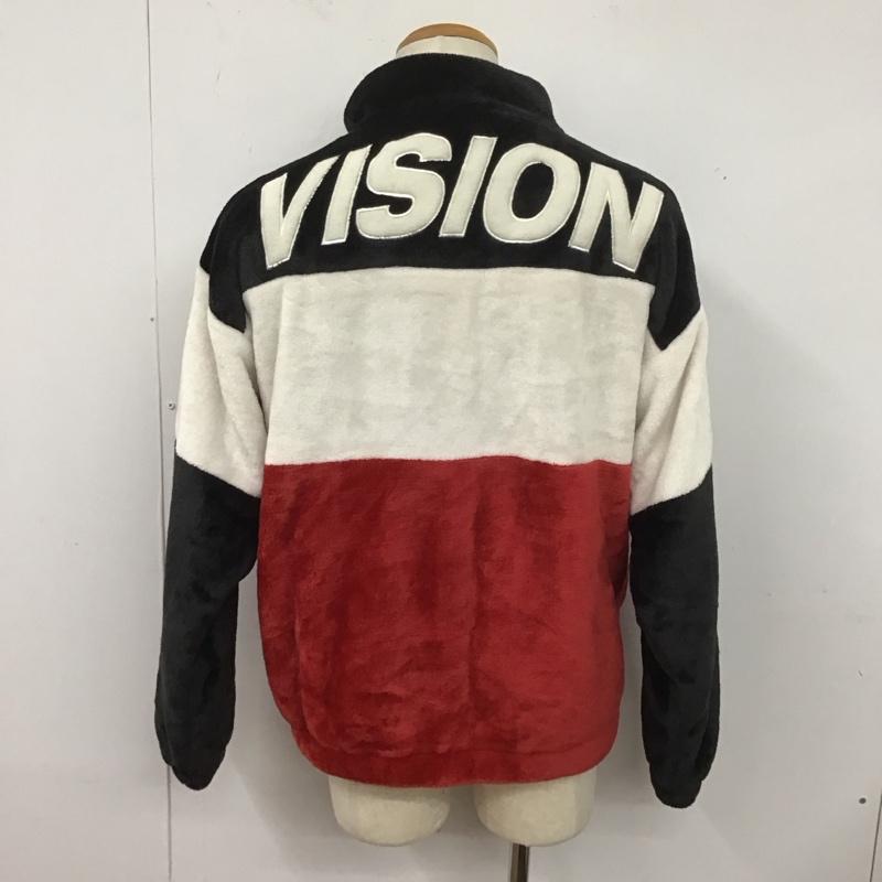 ヴィジョン ストリート ウェア VISION STREET WEAR ジャケット、上着 ジャケット、ブレザー 8723111-m ジップアップジャケット フリースジャケット アウター M ロゴ、文字 白 / ホワイト / X 黒 / ブラック / X 赤 / レッド /  メンズ USED 古着 中古 10126758