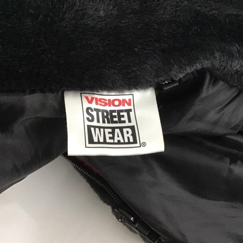ヴィジョン ストリート ウェア VISION STREET WEAR ジャケット、上着 ジャケット、ブレザー 8723111-m ジップアップジャケット フリースジャケット アウター M ロゴ、文字 白 / ホワイト / X 黒 / ブラック / X 赤 / レッド /  メンズ USED 古着 中古 10126758