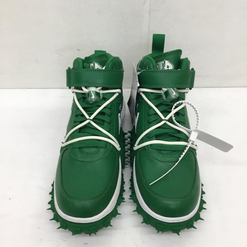 ナイキ NIKE スニーカー スニーカー DR0500-300　Off-White × Nike Air Force 1 Mid SP LTHR 26.5cm 無地 X ロゴ、文字 白 / ホワイト / X 緑 / グリーン /  メンズ USED 古着 中古 10126759