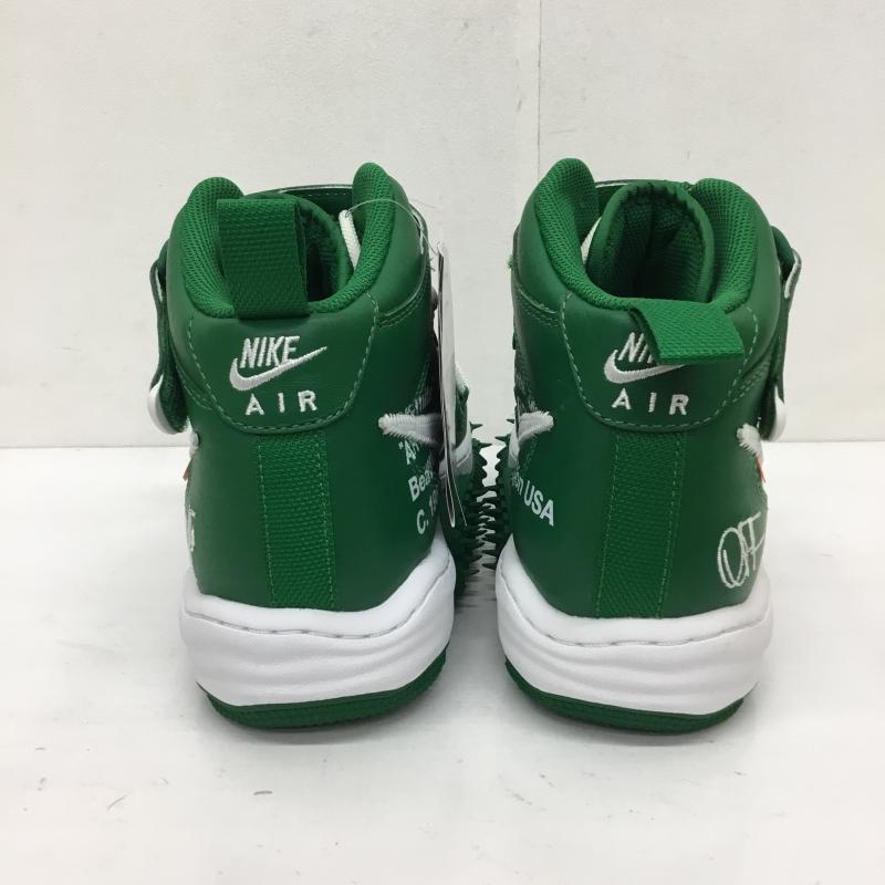 ナイキ NIKE スニーカー スニーカー DR0500-300　Off-White × Nike Air Force 1 Mid SP LTHR 26.5cm 無地 X ロゴ、文字 白 / ホワイト / X 緑 / グリーン /  メンズ USED 古着 中古 10126759