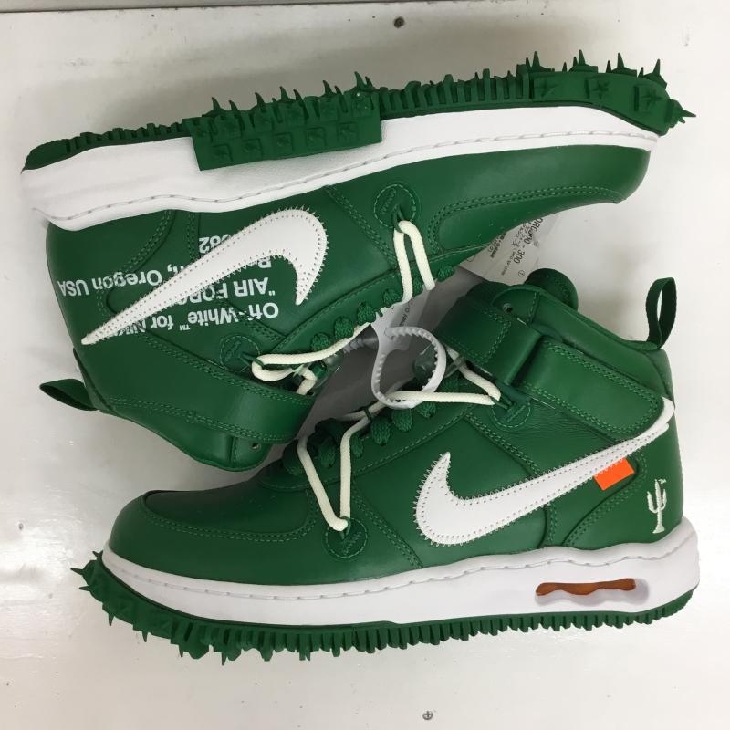 ナイキ NIKE スニーカー スニーカー DR0500-300　Off-White × Nike Air Force 1 Mid SP LTHR 26.5cm 無地 X ロゴ、文字 白 / ホワイト / X 緑 / グリーン /  メンズ USED 古着 中古 10126759