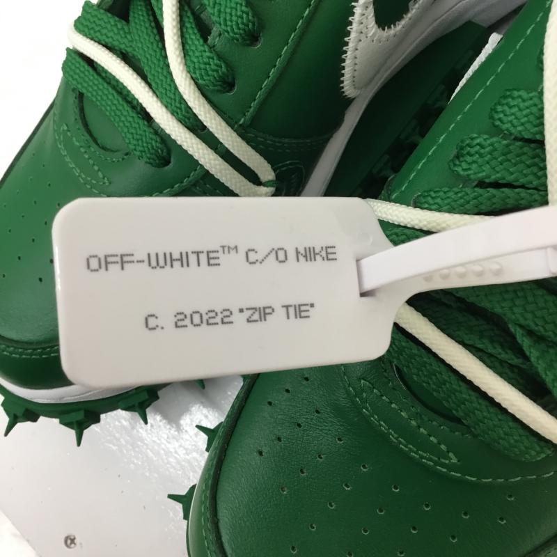 ナイキ NIKE スニーカー スニーカー DR0500-300　Off-White × Nike Air Force 1 Mid SP LTHR 26.5cm 無地 X ロゴ、文字 白 / ホワイト / X 緑 / グリーン /  メンズ USED 古着 中古 10126759