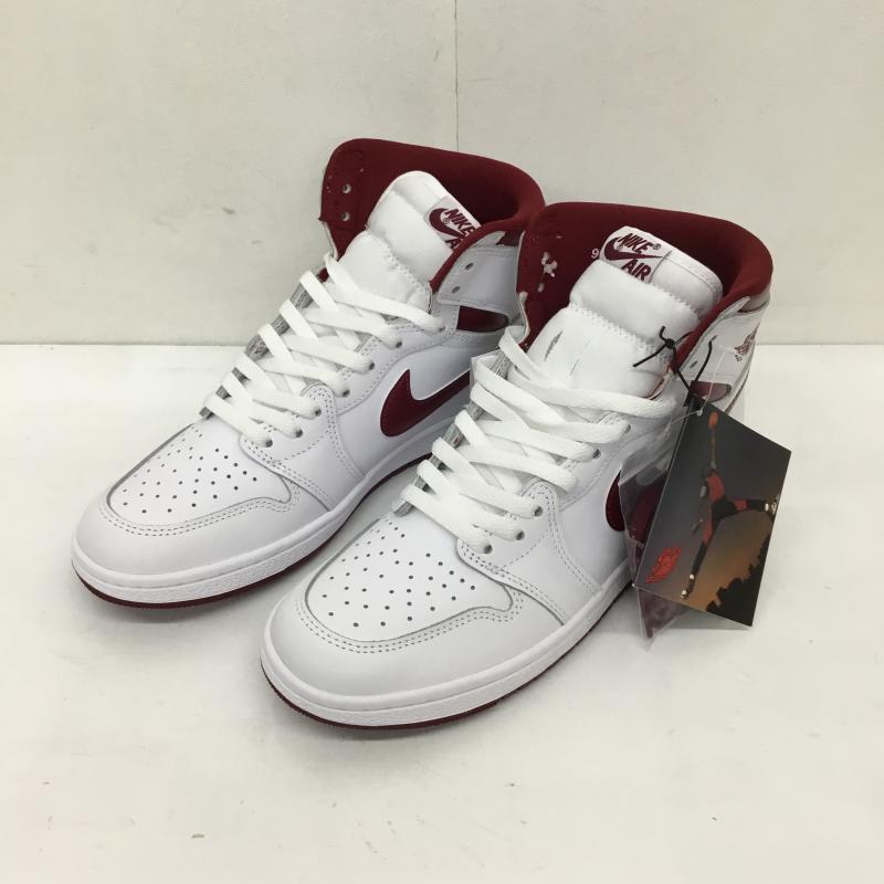 ナイキ NIKE スニーカー スニーカー BQ4422-161　Nike Air Jordan 1 High  85 27.5cm 無地 X ロゴ、文字 白 / ホワイト / X 赤 / レッド /  メンズ USED 古着 中古 10126761