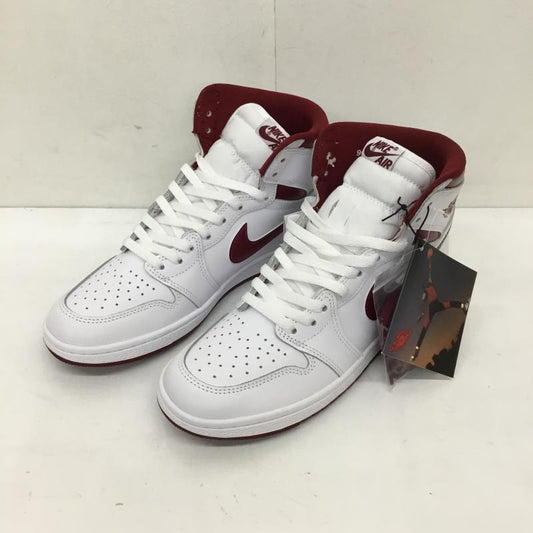 ナイキ NIKE スニーカー スニーカー BQ4422-161　Nike Air Jordan 1 High  85 27.5cm 無地 X ロゴ、文字 白 / ホワイト / X 赤 / レッド /  メンズ USED 古着 中古 10126761