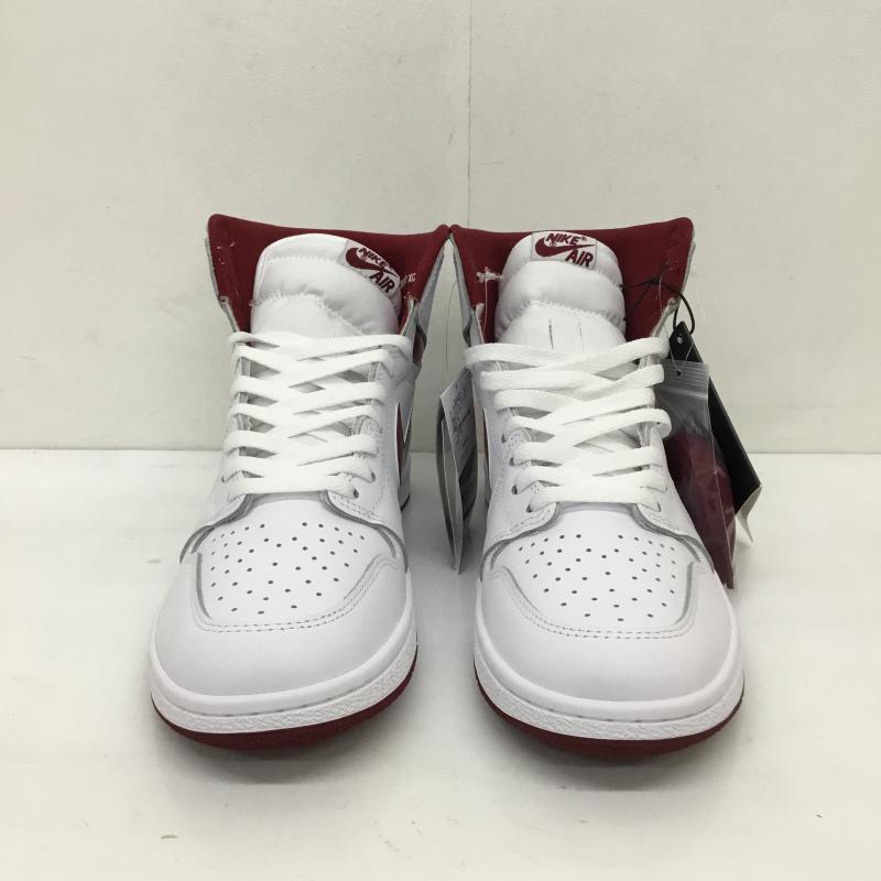 ナイキ NIKE スニーカー スニーカー BQ4422-161　Nike Air Jordan 1 High  85 27.5cm 無地 X ロゴ、文字 白 / ホワイト / X 赤 / レッド /  メンズ USED 古着 中古 10126761
