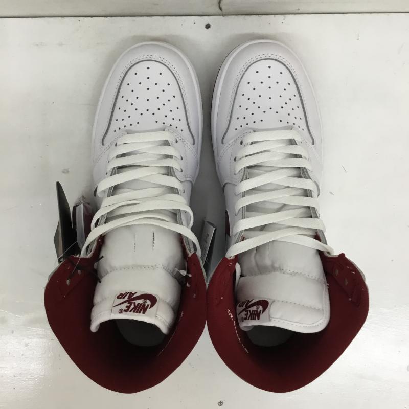 ナイキ NIKE スニーカー スニーカー BQ4422-161　Nike Air Jordan 1 High  85 27.5cm 無地 X ロゴ、文字 白 / ホワイト / X 赤 / レッド /  メンズ USED 古着 中古 10126761