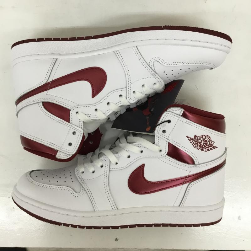 ナイキ NIKE スニーカー スニーカー BQ4422-161　Nike Air Jordan 1 High  85 27.5cm 無地 X ロゴ、文字 白 / ホワイト / X 赤 / レッド /  メンズ USED 古着 中古 10126761