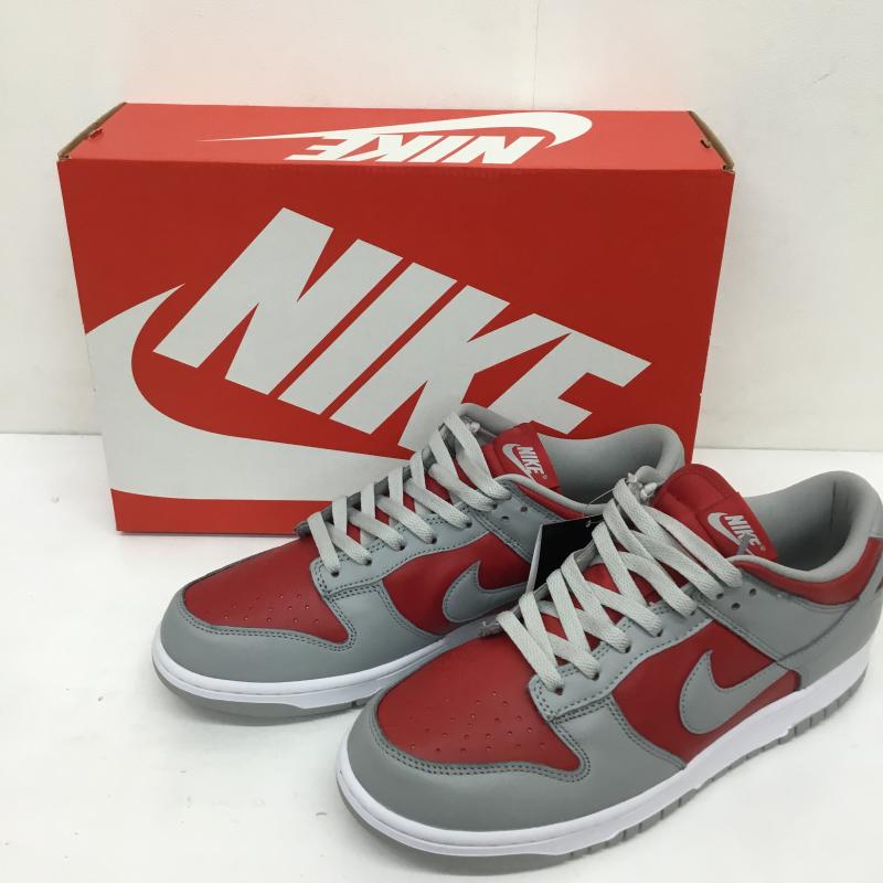 ナイキ NIKE スニーカー スニーカー FQ6965-600　Nike Dunk Low QS 28.5cm 無地 灰 / グレー / X 赤 / レッド /  メンズ USED 古着 中古 10126762