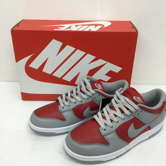 ナイキ NIKE スニーカー スニーカー FQ6965-600　Nike Dunk Low QS 28.5cm 無地 灰 / グレー / X 赤 / レッド /  メンズ USED 古着 中古 10126762