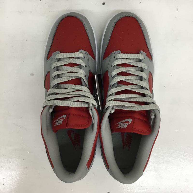 ナイキ NIKE スニーカー スニーカー FQ6965-600　Nike Dunk Low QS 28.5cm 無地 灰 / グレー / X 赤 / レッド /  メンズ USED 古着 中古 10126762