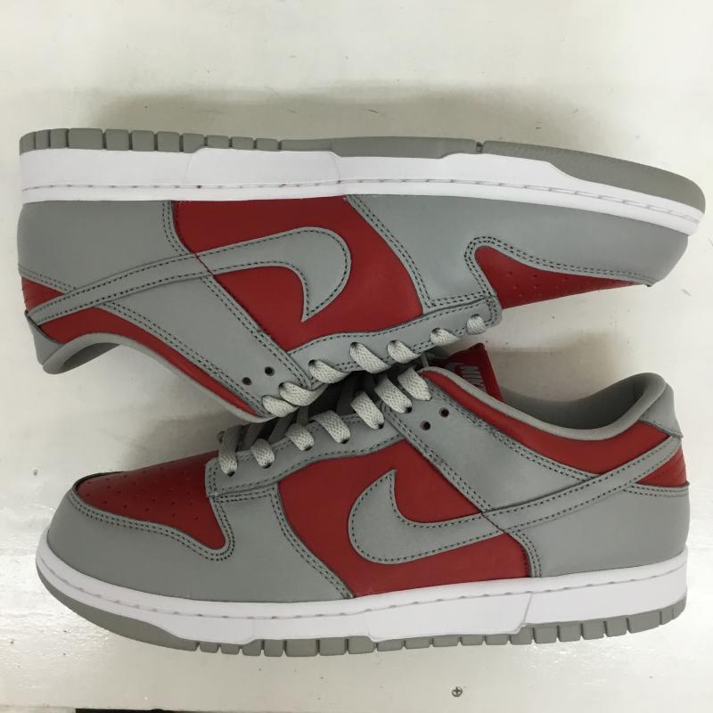 ナイキ NIKE スニーカー スニーカー FQ6965-600　Nike Dunk Low QS 28.5cm 無地 灰 / グレー / X 赤 / レッド /  メンズ USED 古着 中古 10126762