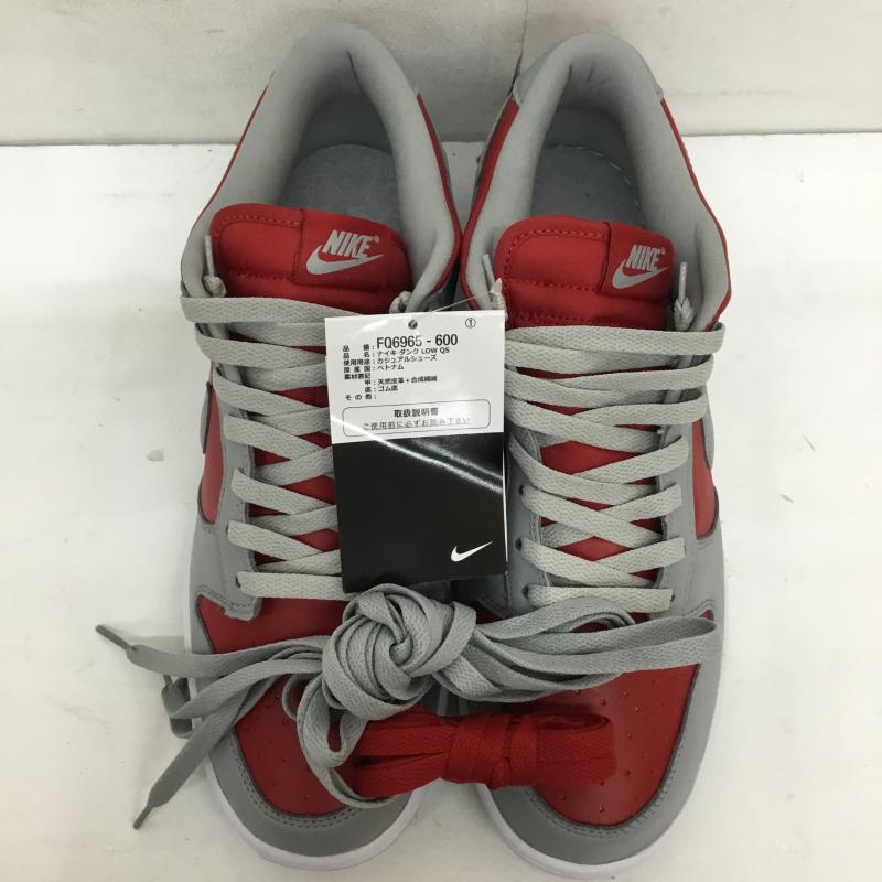 ナイキ NIKE スニーカー スニーカー FQ6965-600　Nike Dunk Low QS 28.5cm 無地 灰 / グレー / X 赤 / レッド /  メンズ USED 古着 中古 10126762