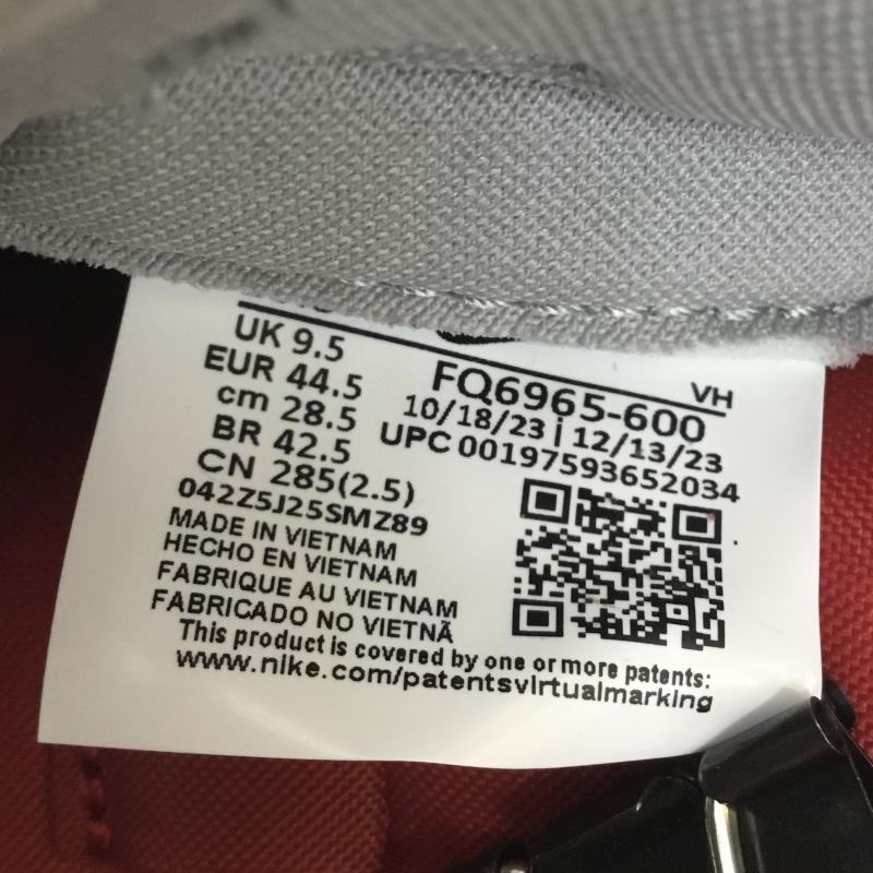 ナイキ NIKE スニーカー スニーカー FQ6965-600　Nike Dunk Low QS 28.5cm 無地 灰 / グレー / X 赤 / レッド /  メンズ USED 古着 中古 10126762
