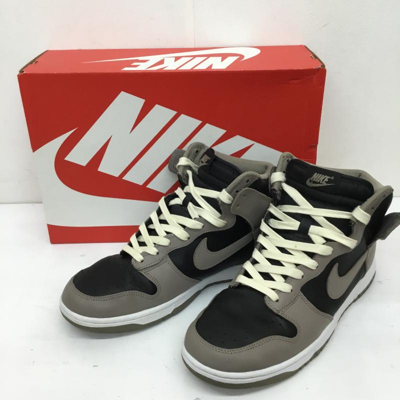 ナイキ NIKE スニーカー スニーカー DD1869-002　Nike Women s Dunk High Moon Fossil 28.5cm 無地 灰 / グレー / X 紺 / ネイビー /  メンズ USED 古着 中古 10126763