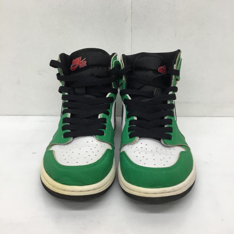 ナイキ NIKE スニーカー スニーカー DB4612-300　Nike Women s Air Jordan 1 High OG 26.5cm 無地 白 / ホワイト / X 黒 / ブラック / X 緑 / グリーン /  メンズ USED 古着 中古 10126765