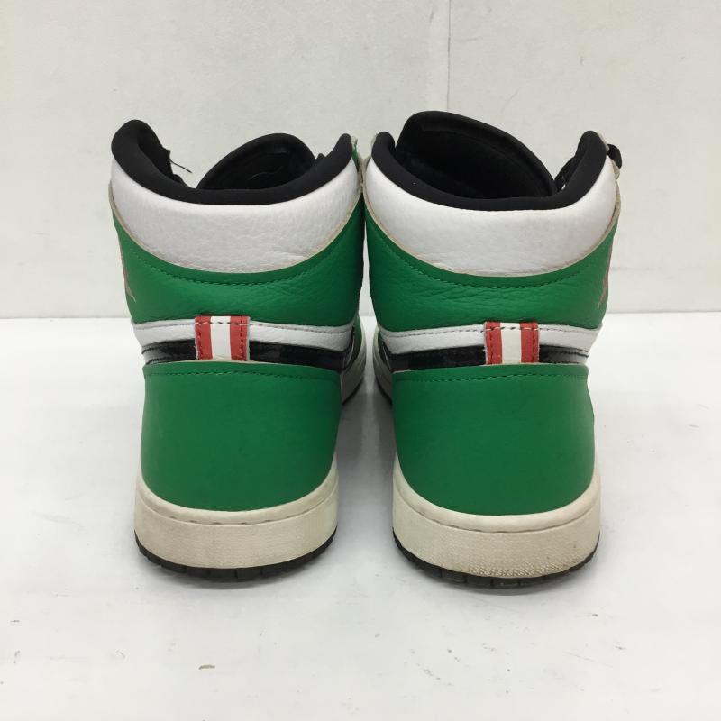 ナイキ NIKE スニーカー スニーカー DB4612-300　Nike Women s Air Jordan 1 High OG 26.5cm 無地 白 / ホワイト / X 黒 / ブラック / X 緑 / グリーン /  メンズ USED 古着 中古 10126765