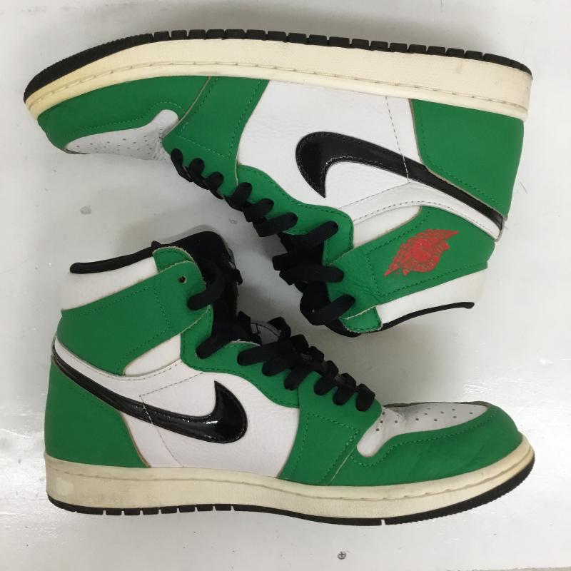 ナイキ NIKE スニーカー スニーカー DB4612-300　Nike Women s Air Jordan 1 High OG 26.5cm 無地 白 / ホワイト / X 黒 / ブラック / X 緑 / グリーン /  メンズ USED 古着 中古 10126765