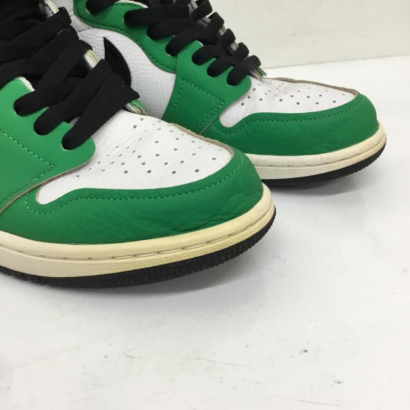 ナイキ NIKE スニーカー スニーカー DB4612-300　Nike Women s Air Jordan 1 High OG 26.5cm 無地 白 / ホワイト / X 黒 / ブラック / X 緑 / グリーン /  メンズ USED 古着 中古 10126765