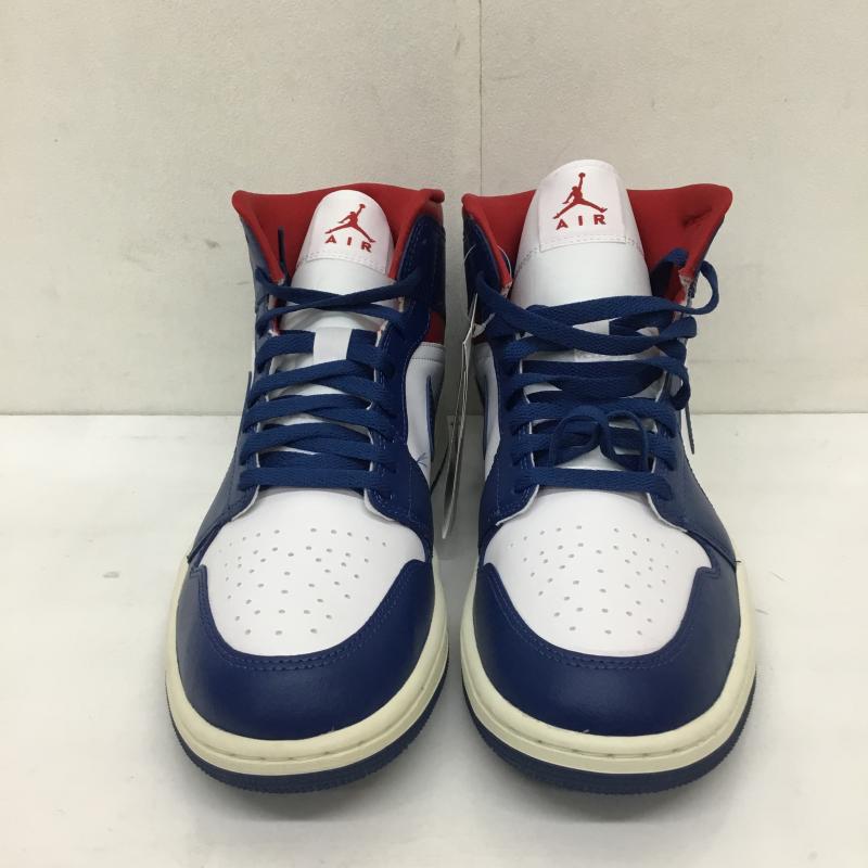 ナイキ NIKE スニーカー スニーカー BQ6472-146 WMNS AIR JORDAN 1 MID 27.5cm 無地 白 / ホワイト / X 赤 / レッド / X 青 / ブルー /  メンズ USED 古着 中古 10126769