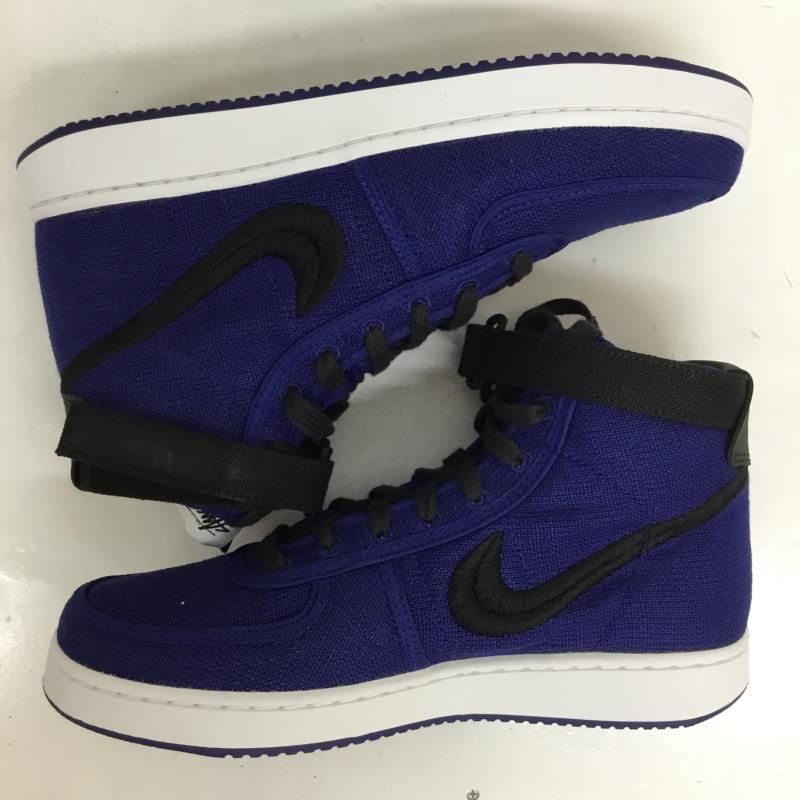 ナイキ NIKE スニーカー スニーカー DX5425-400 Stussy × Nike VANDAL SP 25.0cm 無地 黒 / ブラック / X 白 / ホワイト / X 青 / ブルー /  メンズ USED 古着 中古 10126770