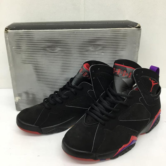 ナイキ NIKE スニーカー スニーカー 304775-006 AIR JORDAN 7 RETRO 27.5cm 無地 黒 / ブラック / X 赤 / レッド / X 紫 / パープル /  メンズ USED 古着 中古 10126771
