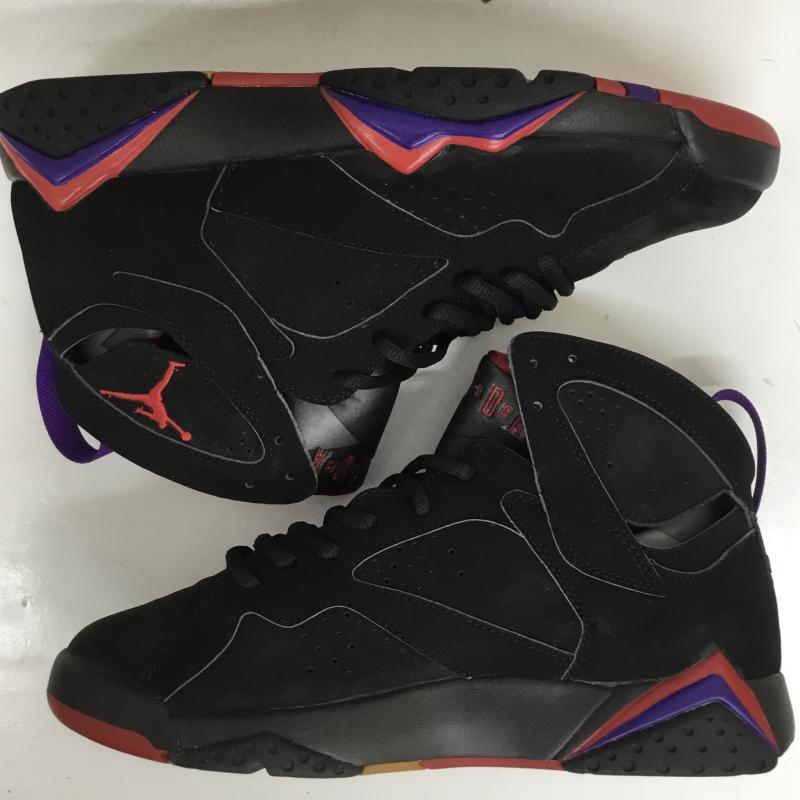 ナイキ NIKE スニーカー スニーカー 304775-006 AIR JORDAN 7 RETRO 27.5cm 無地 黒 / ブラック / X 赤 / レッド / X 紫 / パープル /  メンズ USED 古着 中古 10126771