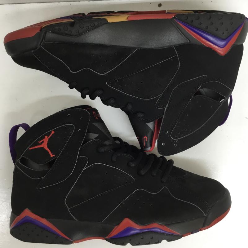ナイキ NIKE スニーカー スニーカー 304775-006 AIR JORDAN 7 RETRO 27.5cm 無地 黒 / ブラック / X 赤 / レッド / X 紫 / パープル /  メンズ USED 古着 中古 10126771