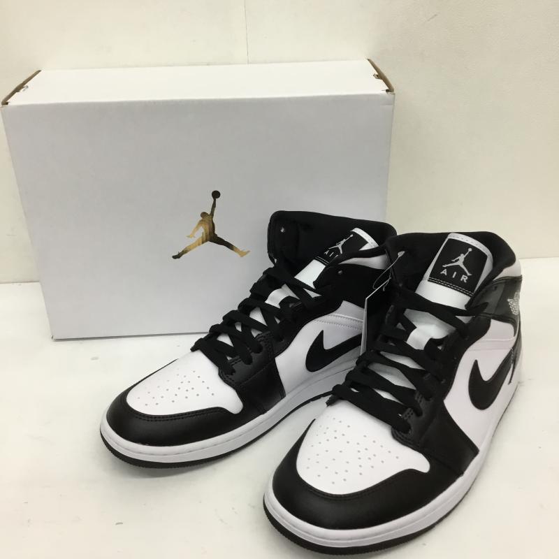 ナイキ NIKE スニーカー スニーカー DV0991-101 Nike Women s Air Jordan 1 Mid 27.5cm 無地 白 / ホワイト / X 黒 / ブラック /  メンズ USED 古着 中古 10126774