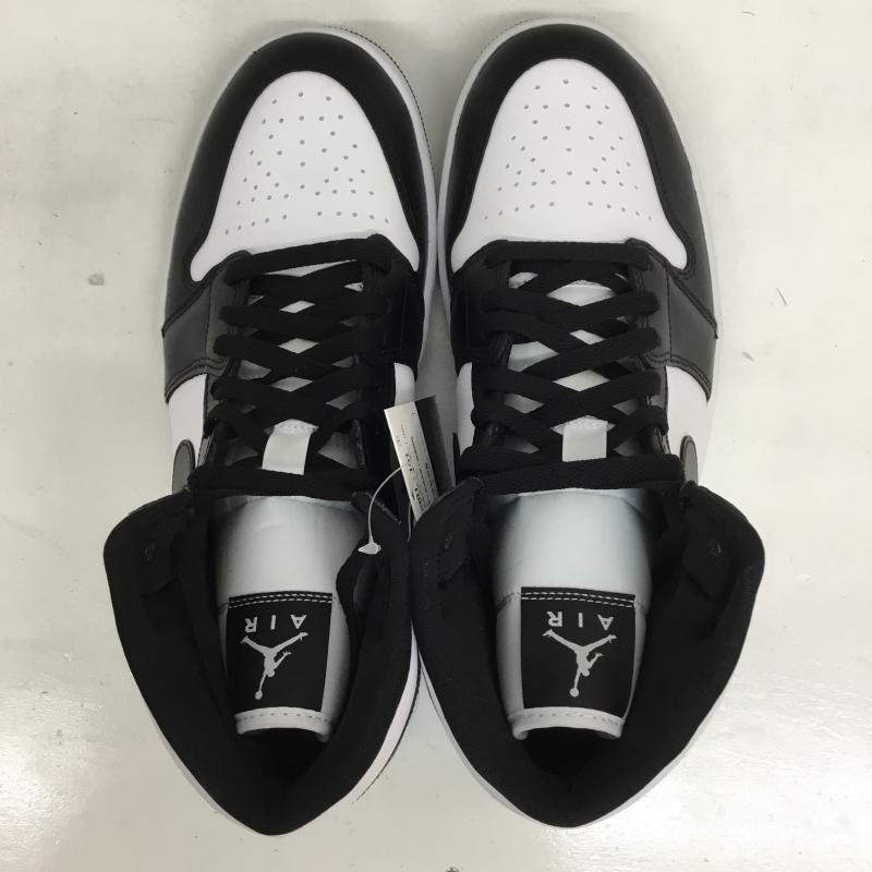 ナイキ NIKE スニーカー スニーカー DV0991-101 Nike Women s Air Jordan 1 Mid 27.5cm 無地 白 / ホワイト / X 黒 / ブラック /  メンズ USED 古着 中古 10126774