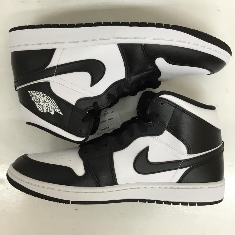 ナイキ NIKE スニーカー スニーカー DV0991-101 Nike Women s Air Jordan 1 Mid 27.5cm 無地 白 / ホワイト / X 黒 / ブラック /  メンズ USED 古着 中古 10126774