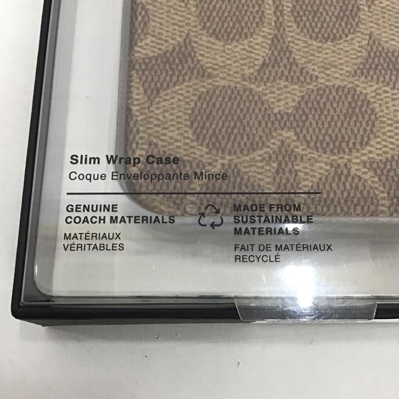 コーチ COACH ファッション小物 ファッション小物 CIPH-118-SCTAN iPhoneケース iPhone 14 Pro Slim Wrap ロゴ、文字 茶 / ブラウン /  レディース USED 古着 中古 10126777
