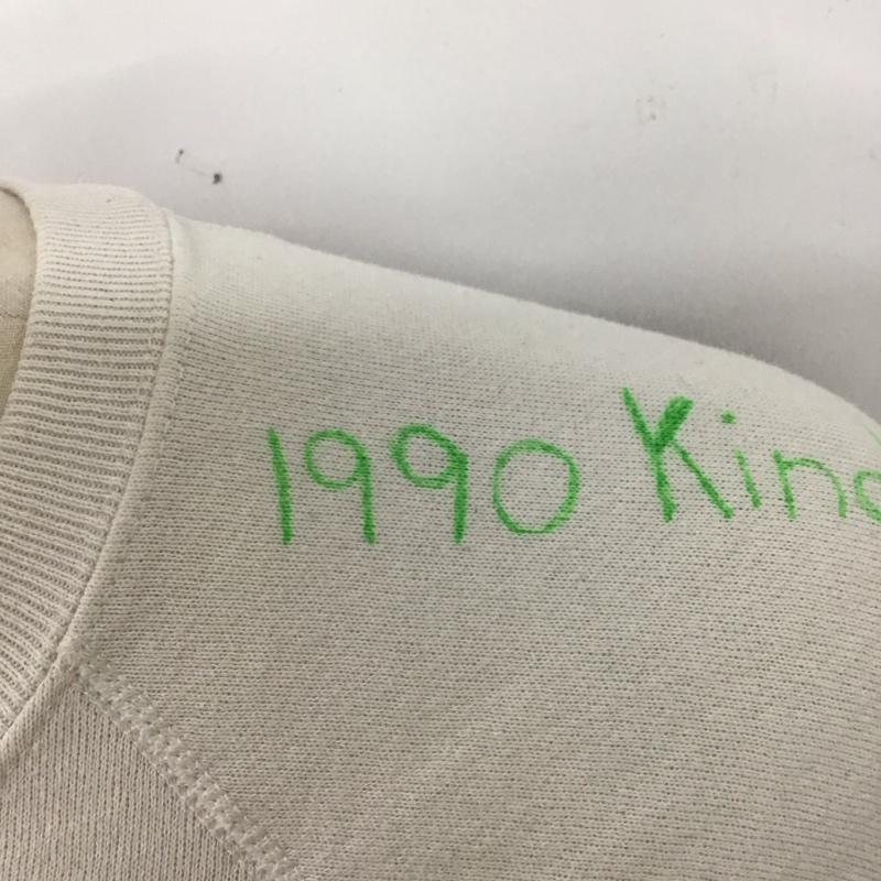 古着 USED トレーナー 長袖 長袖トレーナー スウェット クルーネック プルオーバー 古着 80s 90s usa製 L プリント 白 / ホワイト /  メンズ USED 古着 中古 10126781