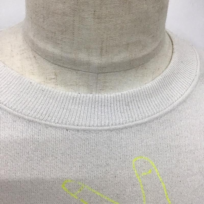 古着 USED トレーナー 長袖 長袖トレーナー スウェット クルーネック プルオーバー 古着 80s 90s usa製 L プリント 白 / ホワイト /  メンズ USED 古着 中古 10126781