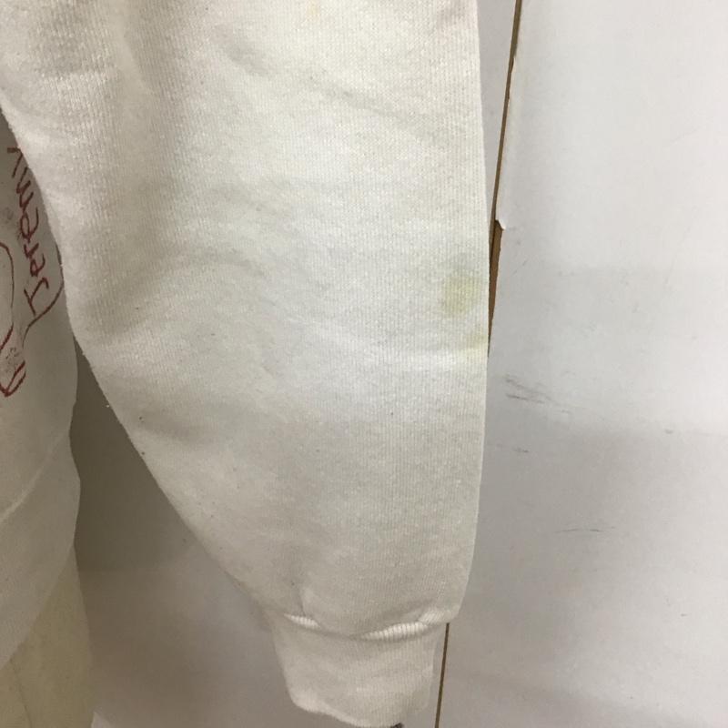 古着 USED トレーナー 長袖 長袖トレーナー スウェット クルーネック プルオーバー 古着 80s 90s usa製 L プリント 白 / ホワイト /  メンズ USED 古着 中古 10126781