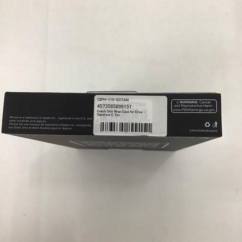 コーチ COACH ファッション小物 ファッション小物 CIPH-115-SCTAN iPhone 14 iPhoneケース Slim Wrap プリント 茶 / ブラウン /  レディース USED 古着 中古 10126785