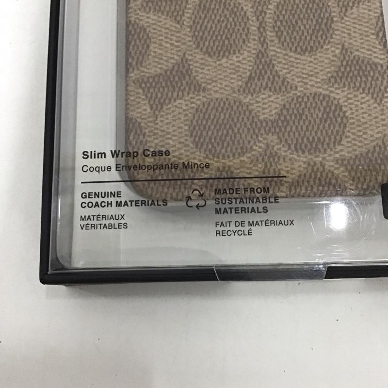 コーチ COACH ファッション小物 ファッション小物 CIPH-115-SCTAN iPhone 14 iPhoneケース Slim Wrap ロゴ、文字 茶 / ブラウン /  レディース USED 古着 中古 10126787