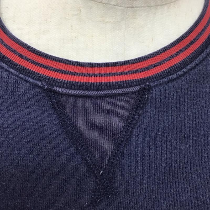 ポロラルフローレン POLO RALPH LAUREN トレーナー 長袖 長袖トレーナー スウェット クルーネック プルオーバー XL ロゴ、文字 紺 / ネイビー /  メンズ USED 古着 中古 10126795