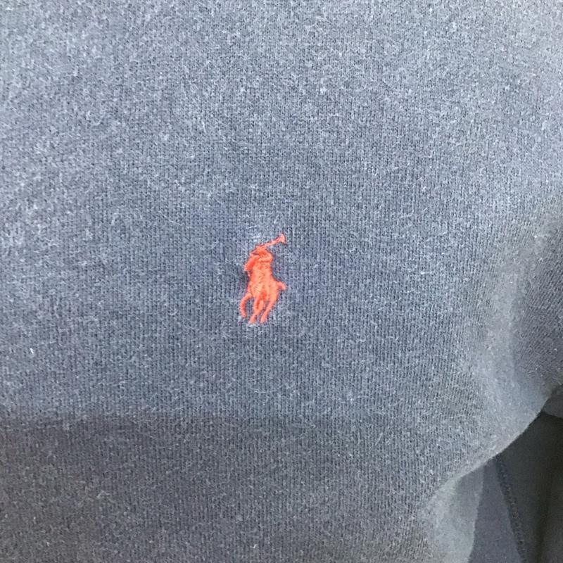 ポロラルフローレン POLO RALPH LAUREN トレーナー 長袖 長袖トレーナー スウェット クルーネック プルオーバー XL ロゴ、文字 紺 / ネイビー /  メンズ USED 古着 中古 10126795