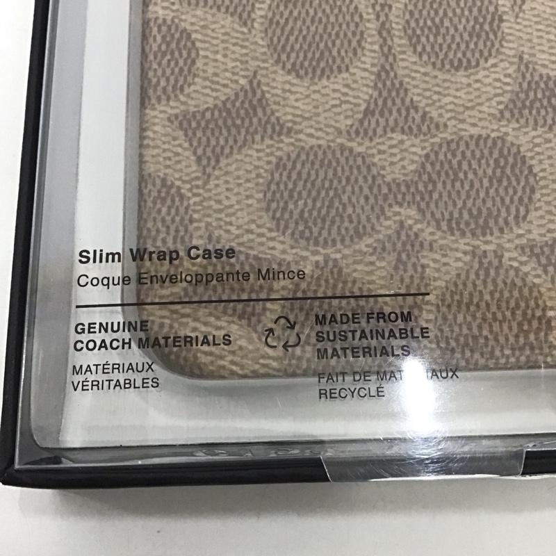 コーチ COACH ファッション小物 ファッション小物 CIPH-121-SCTAN iPhone 14 Pro iPhoneケース Slim Wrap プリント 茶 / ブラウン /  レディース USED 古着 中古 10126802