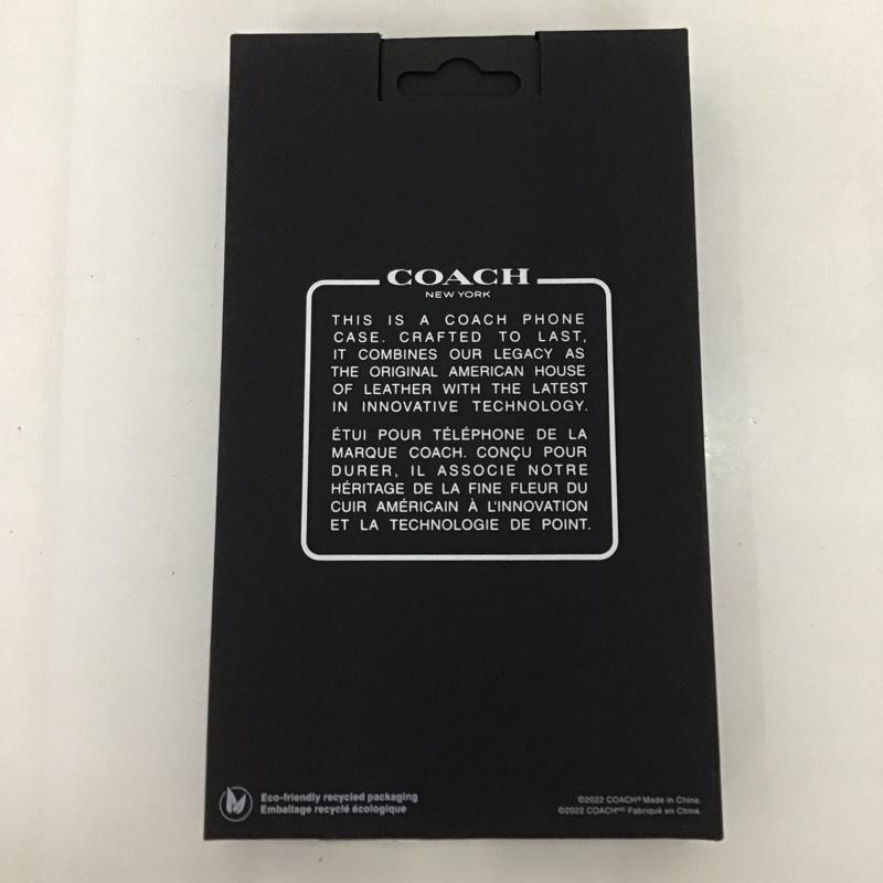 コーチ COACH ファッション小物 ファッション小物 CIPH-124-SCBLK iPhone14 Pro Max iPhoneケース SLIM WRAP CASE ロゴ、文字 黒 / ブラック /  レディース USED 古着 中古 10126805