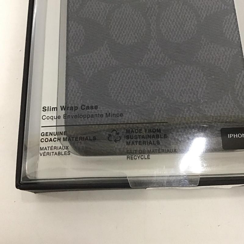 コーチ COACH ファッション小物 ファッション小物 CIPH-124-SCBLK iPhone14 Pro Max iPhoneケース SLIM WRAP CASE ロゴ、文字 黒 / ブラック /  レディース USED 古着 中古 10126807