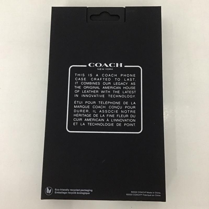 コーチ COACH ファッション小物 ファッション小物 CIPH-115-SCBLK iPhone 14 iPhoneケース Coach Slim Wrap ロゴ、文字 黒 / ブラック /  レディース USED 古着 中古 10126809